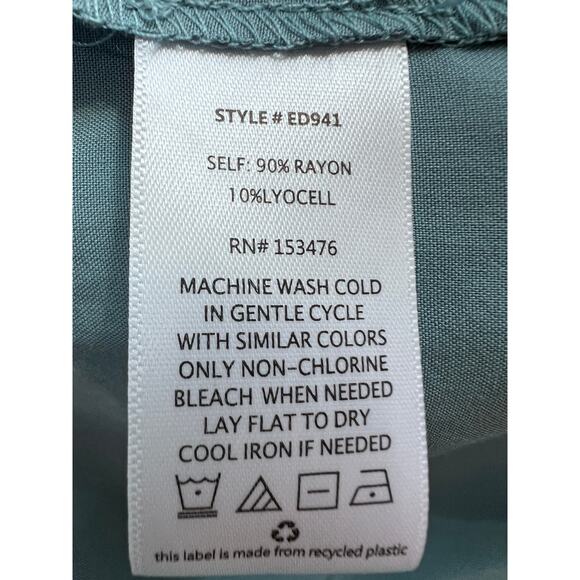 Evereve Womens Size Large Brea Tiered Strap Midi Sundress Blue NEW - Picture 13 of 14